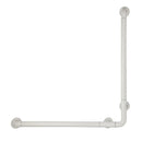 HAFELE ราวจับกันลื่นและพยุงตัวเข้ามุม 800x800 มม. /L-Corner bar 800x800 mm. nylon wh