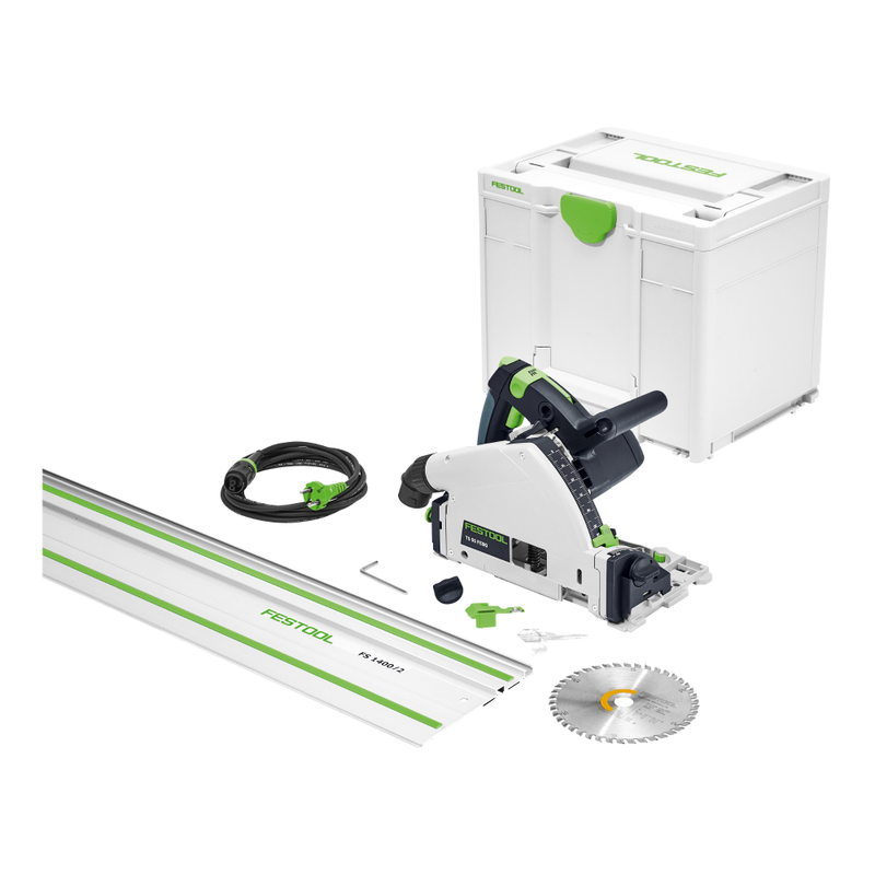 FESTOOL เลื่อยวงเดือนพร้อมราง 1.4 เมตร รุ่น TS5 FEBQ